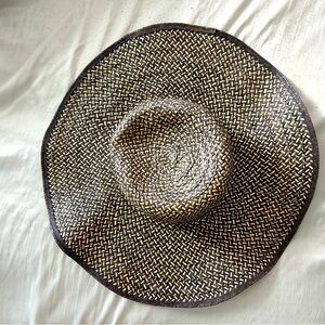 Tan and Brown sun hat. Neutral colors match everything.